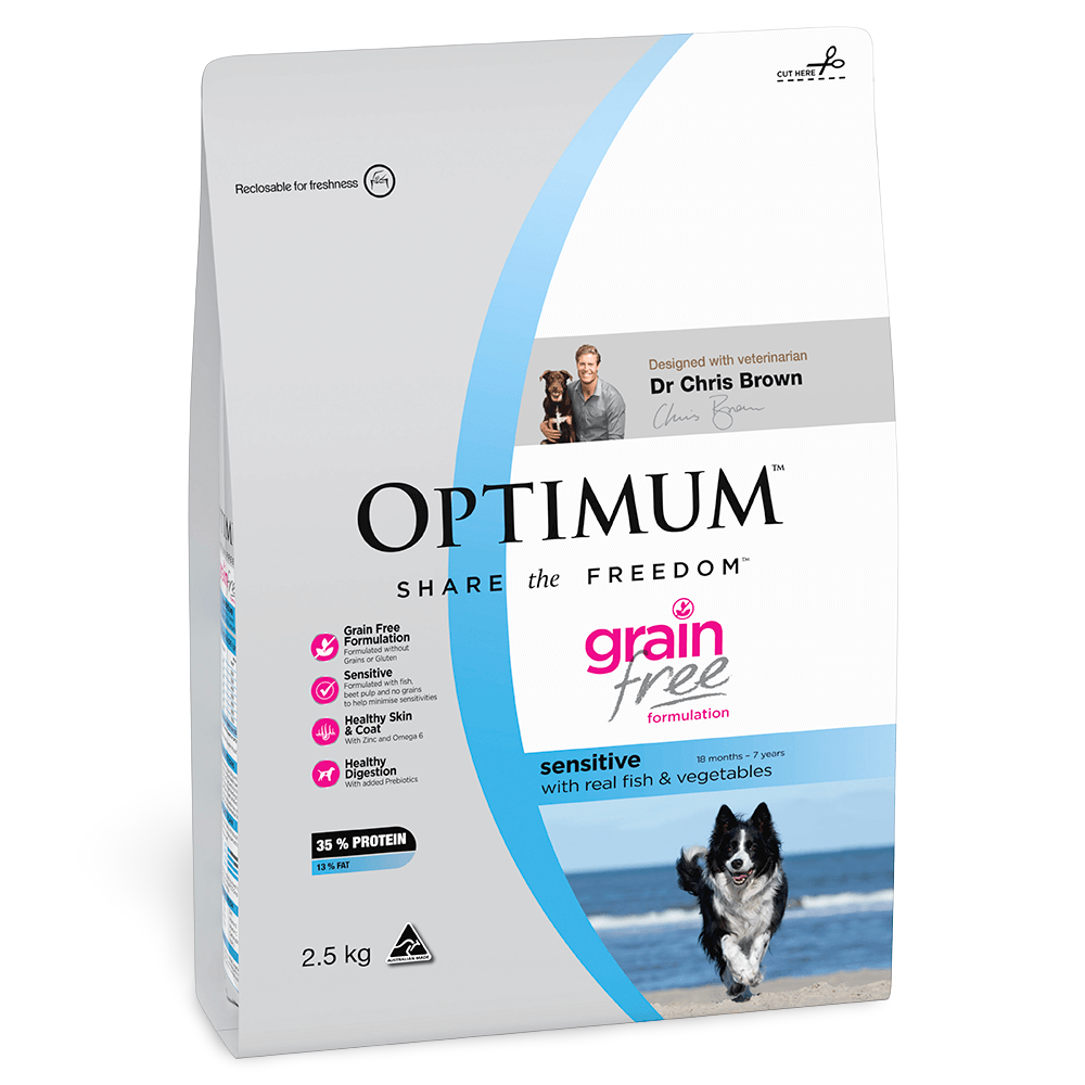 Buy Optimum Adult Grain Free Sensitive Skin Real Fish And Vegetables