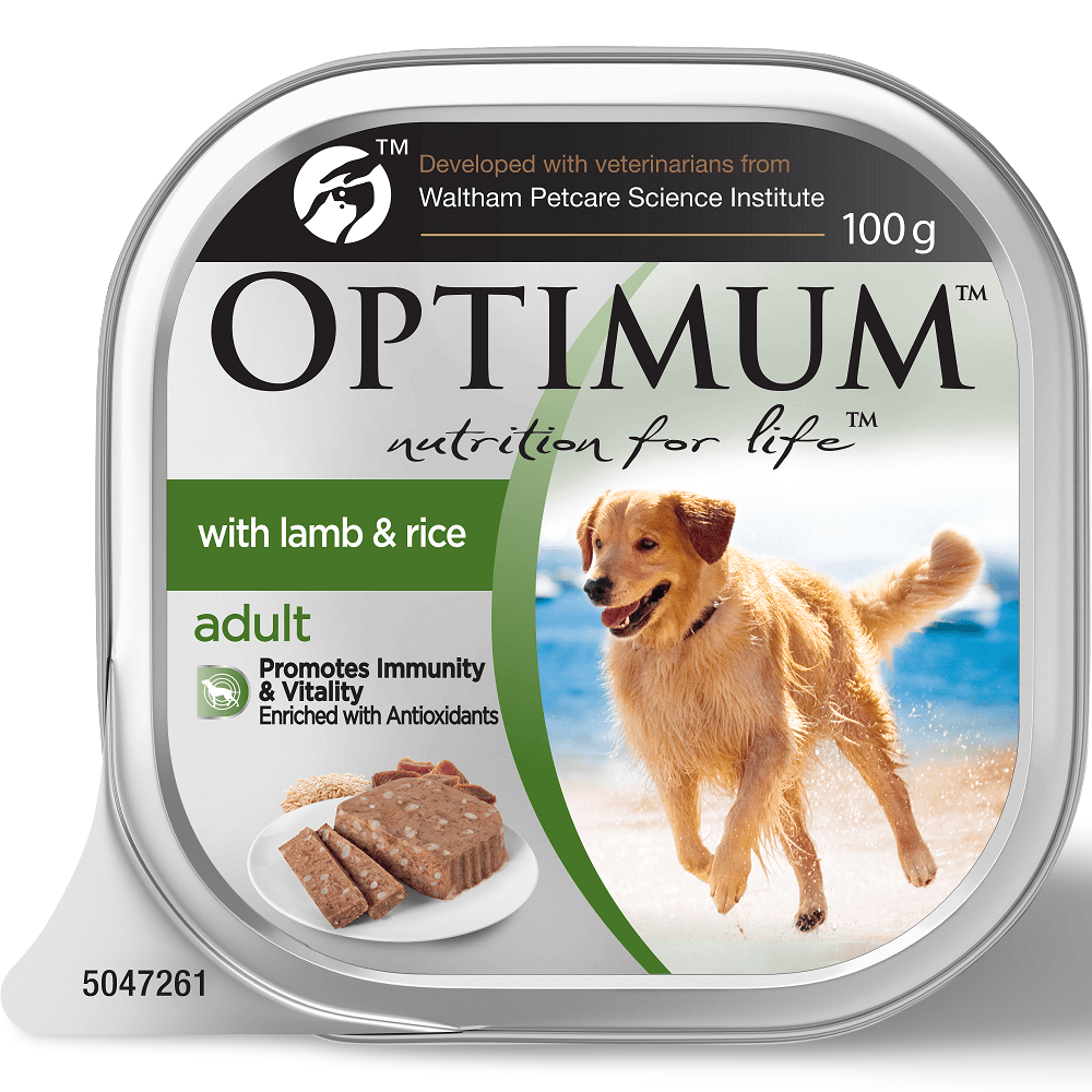 Buy Optimum Adult Lamb Rice Dog Food Trays Online Better Prices At
