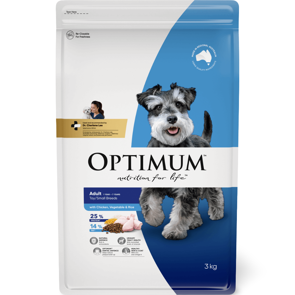 Buy Optimum Adult Small Breed Dry Dog Food Chicken Vegetables And Rice Online Better Prices At