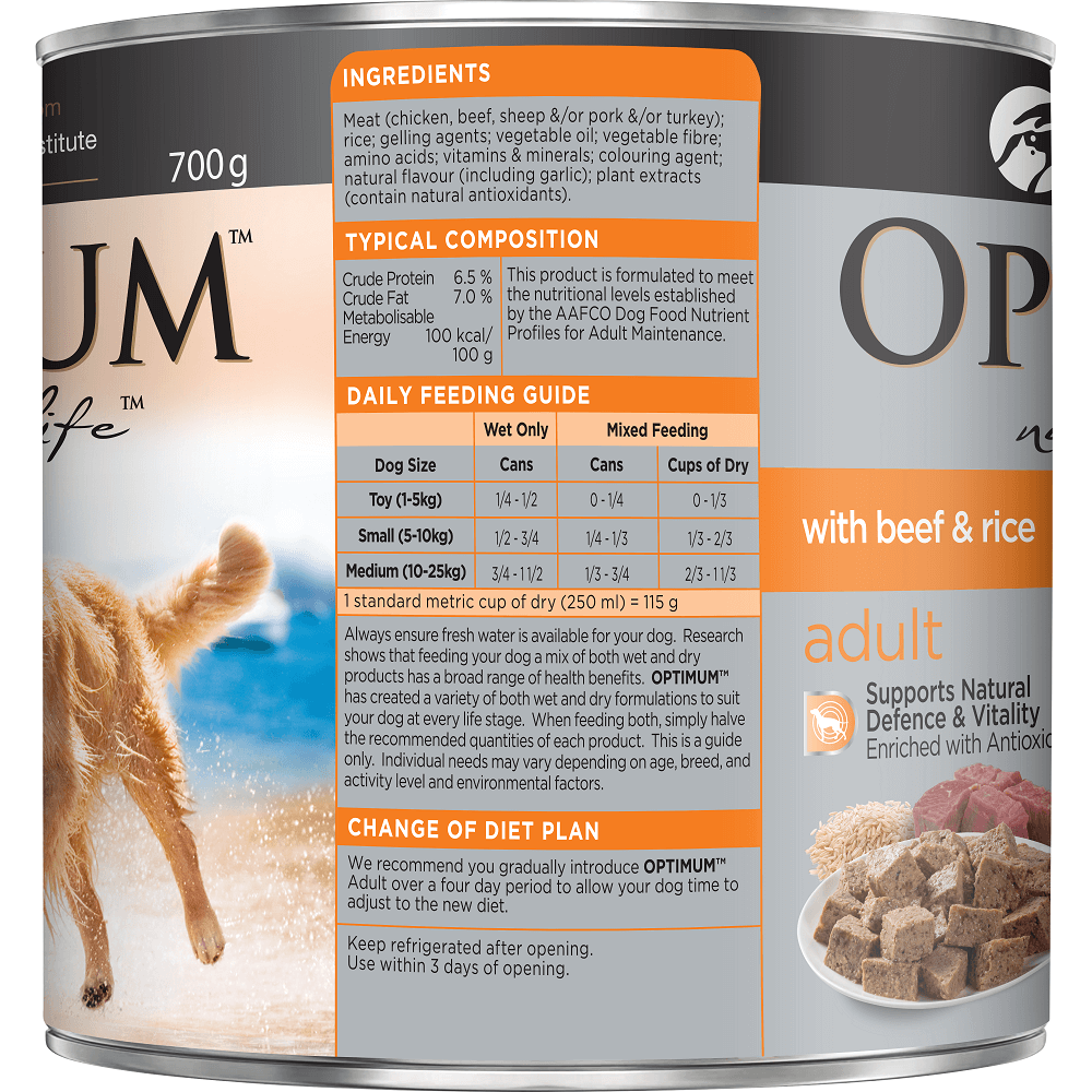 optimum dog food on special