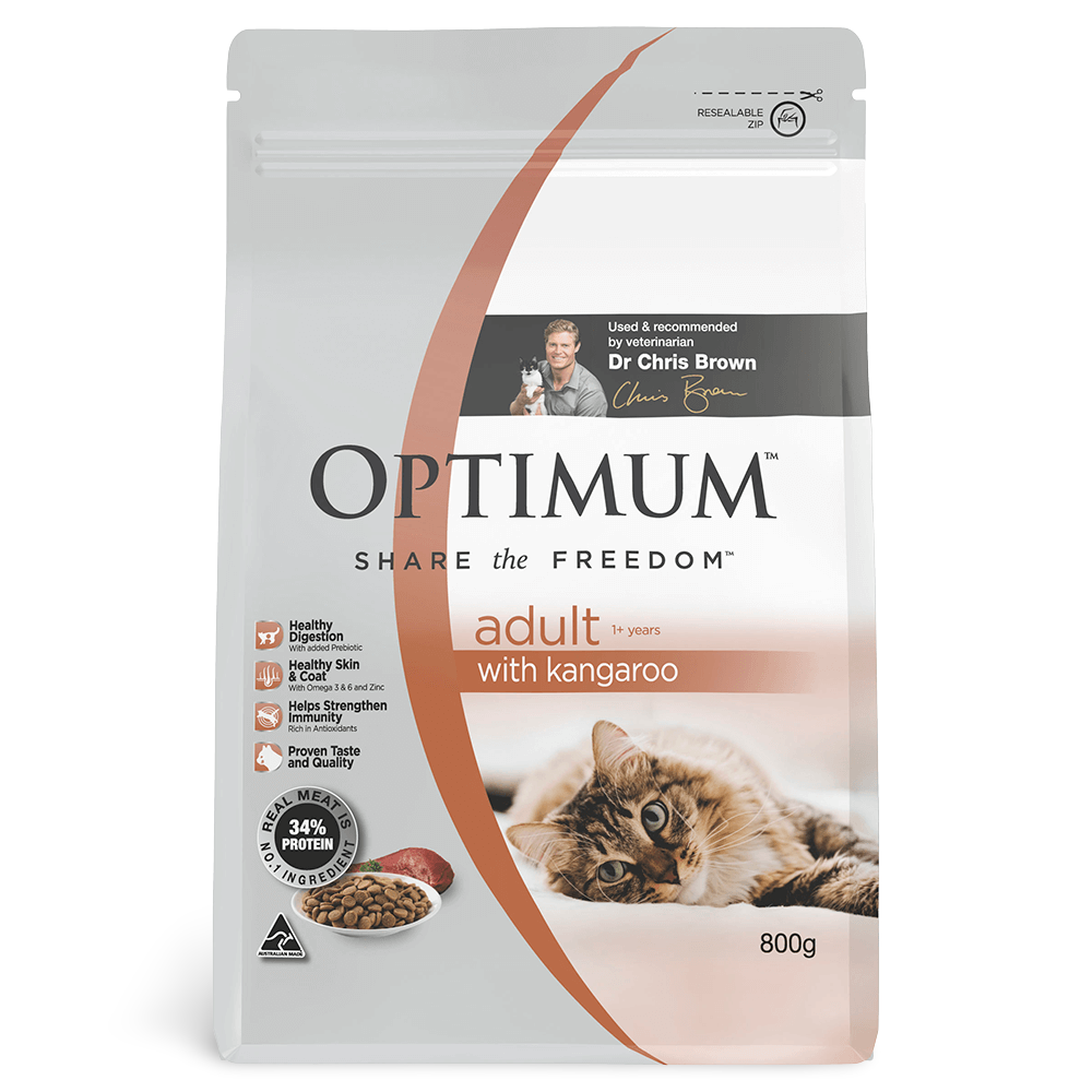 Buy Optimum Dry Cat Food Kangaroo Online Low Prices, Free Shipping