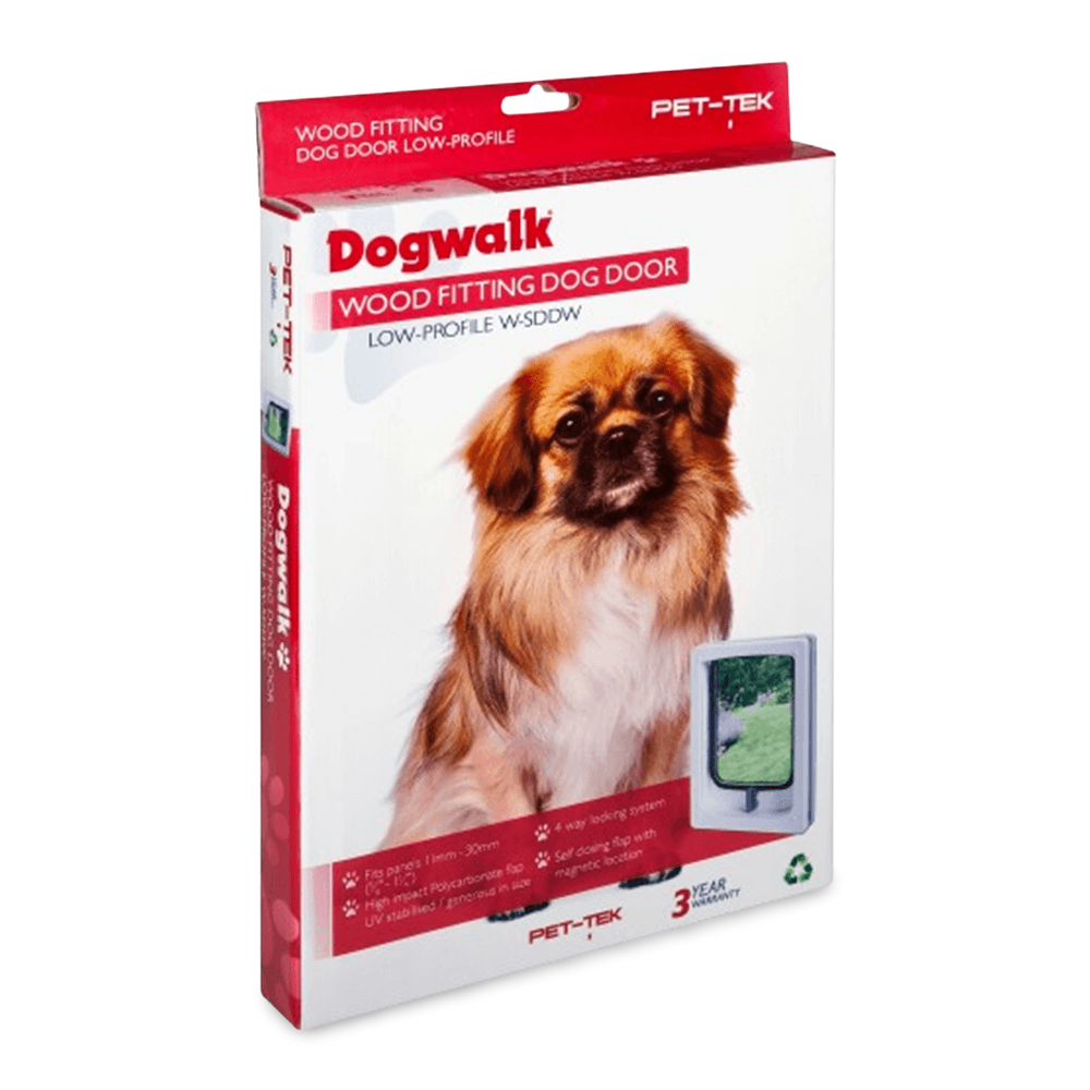 Buy Pet Tek Wood Fitting Slimline Dog Door White Online Better Prices