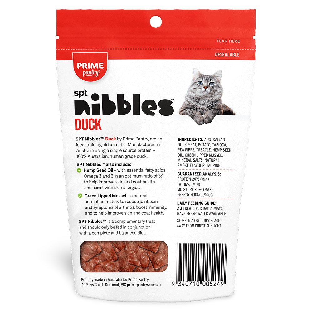Buy Prime Pantry Nibbles Duck Online Better Prices At Pet Circle