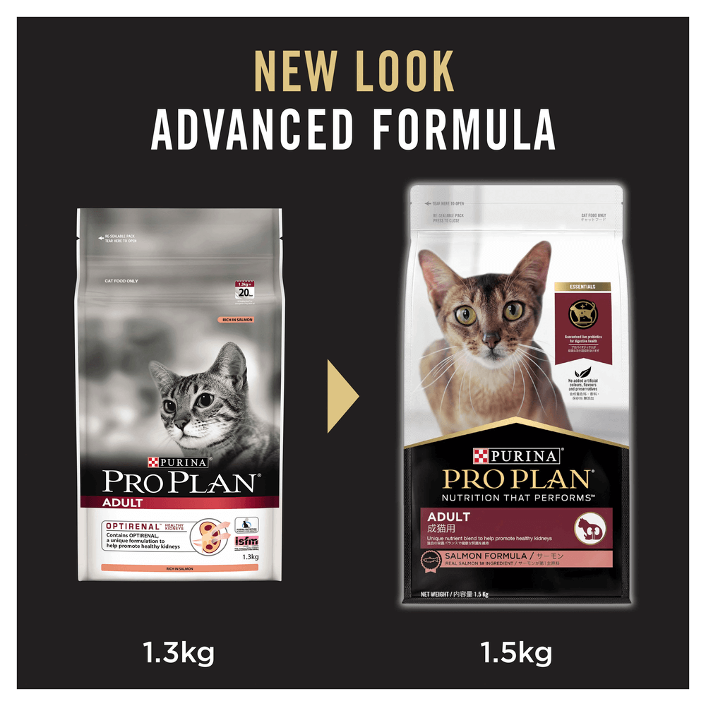 Buy Pro Plan Adult Salmon Dry Cat Food Online Low Prices, Free Shipping