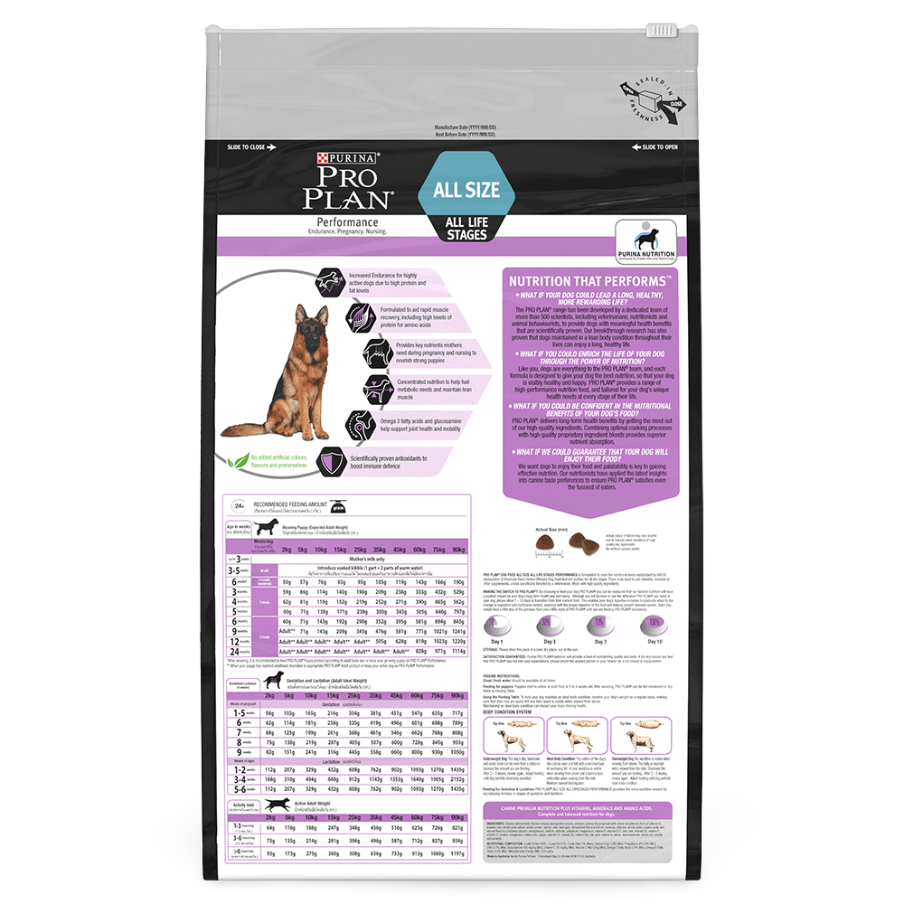 Buy Pro Plan Performance All Size All Life Stages Dry Dog Food Online