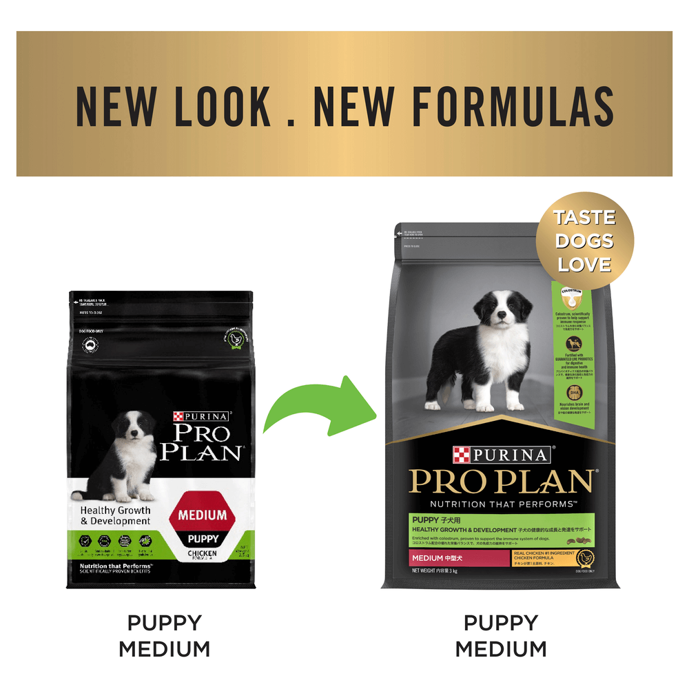 Buy Pro Plan Puppy Healthy Growth Development Medium Breed Chicken Dry ...