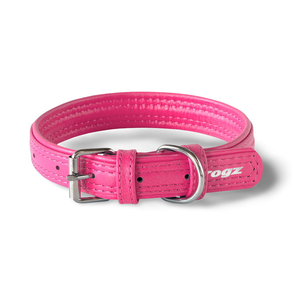 rogz leather collar