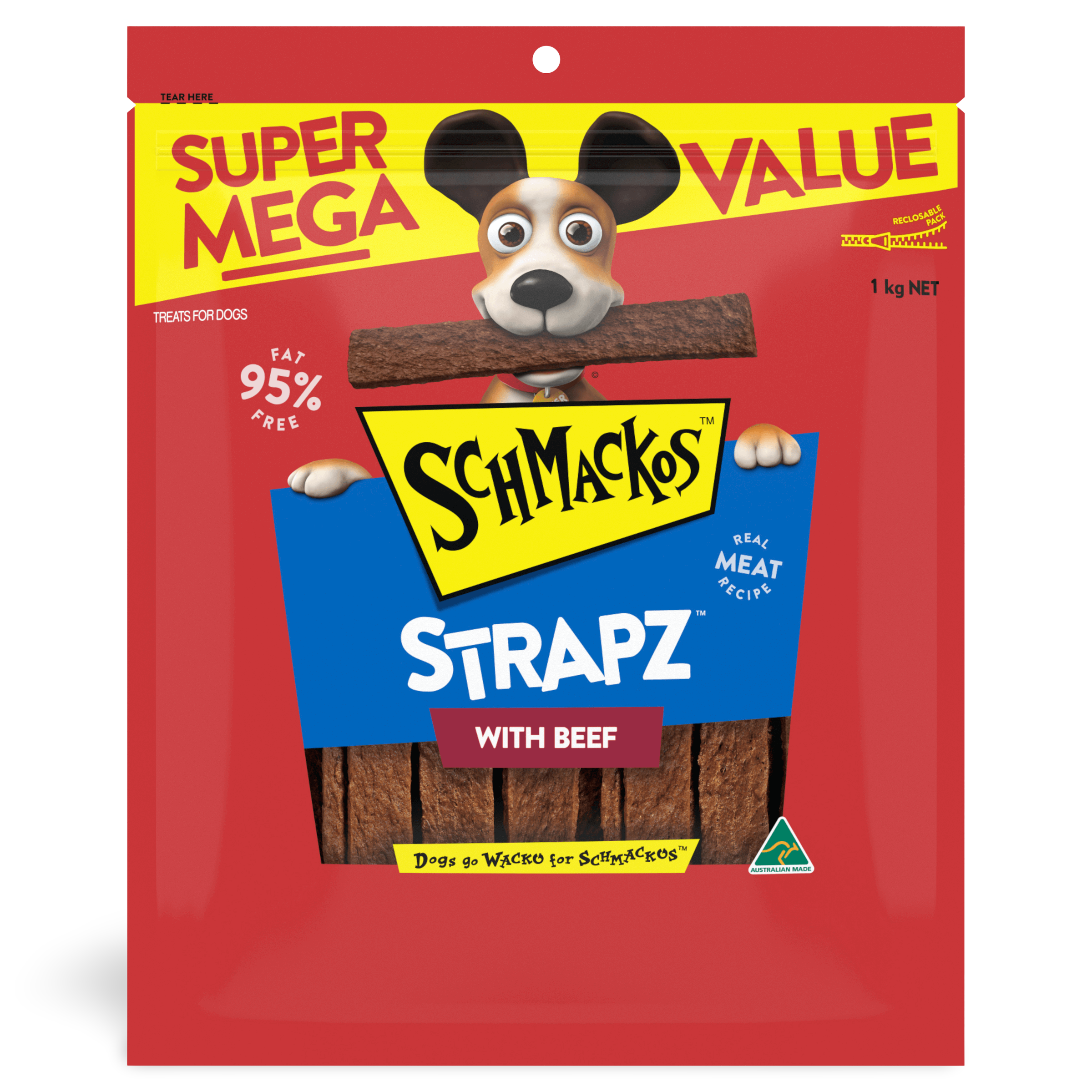Buy Schmackos Strapz Beef Flavour Dog Treats Online Better Prices At