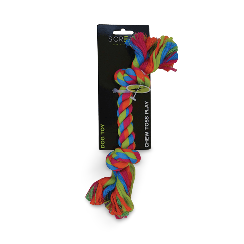 Buy Scream Rope Dog Toy 2 Knots Online Low Prices, Free Shipping