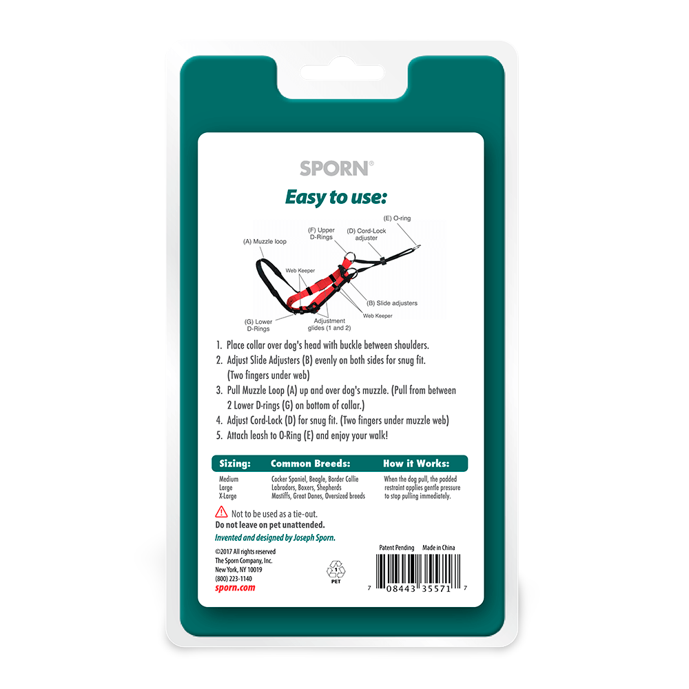 sporn head control halter