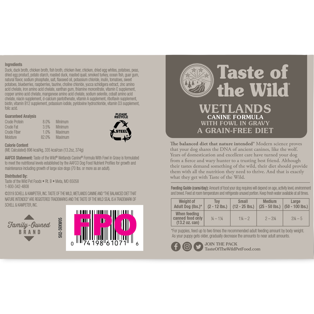 taste of the wild wet