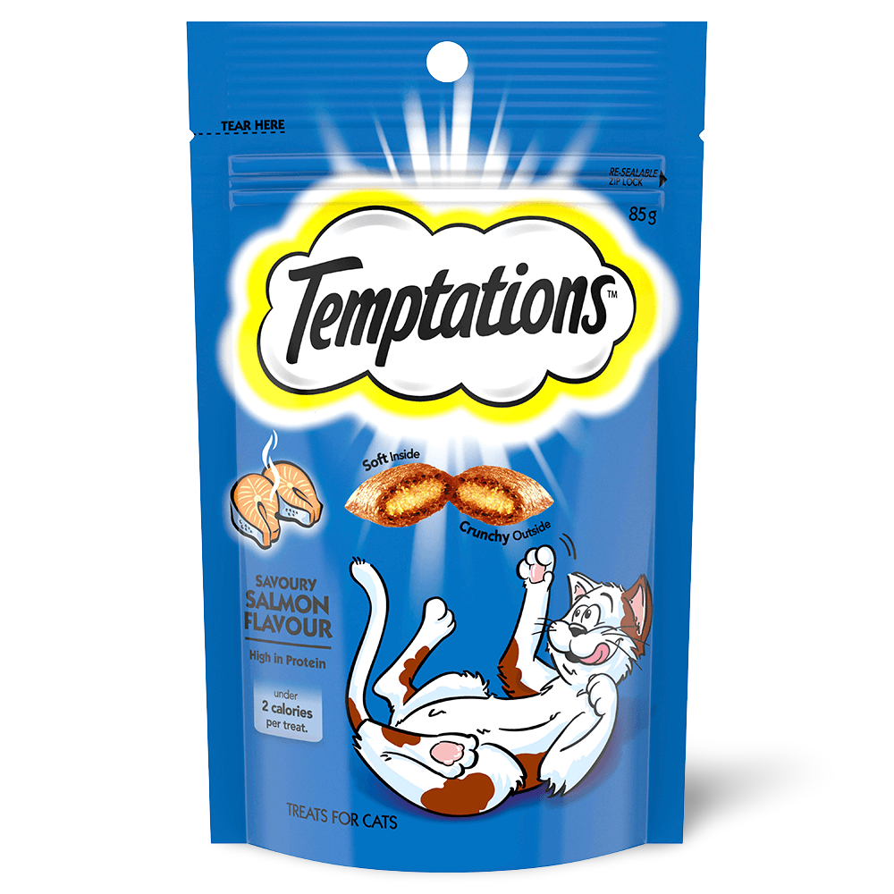 Buy Temptations Savoury Salmon Cat Treats Online Low Prices, Free