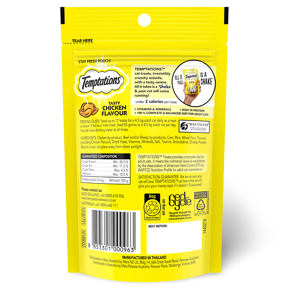 temptations tasty chicken