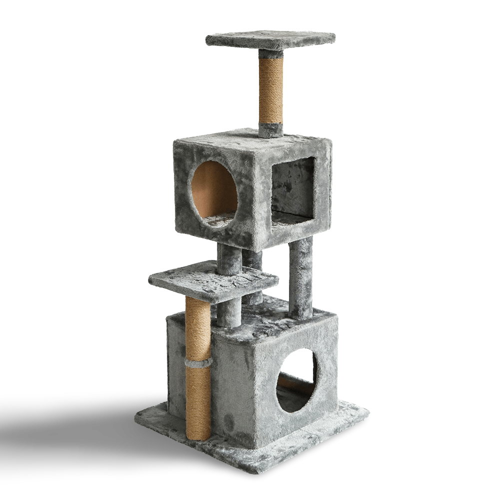 grey cat tree