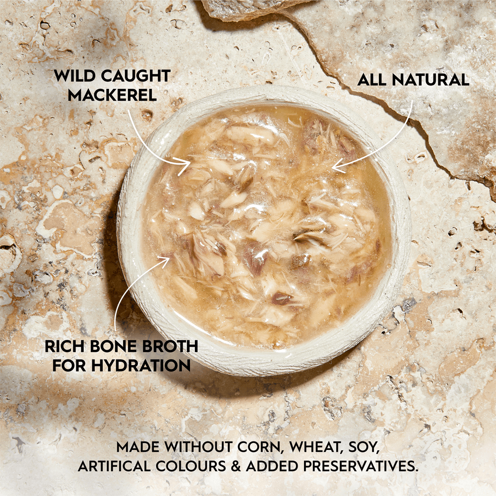 Buy Trilogy Wild Caught Mackerel In Bone Broth Wet Cat Food Online