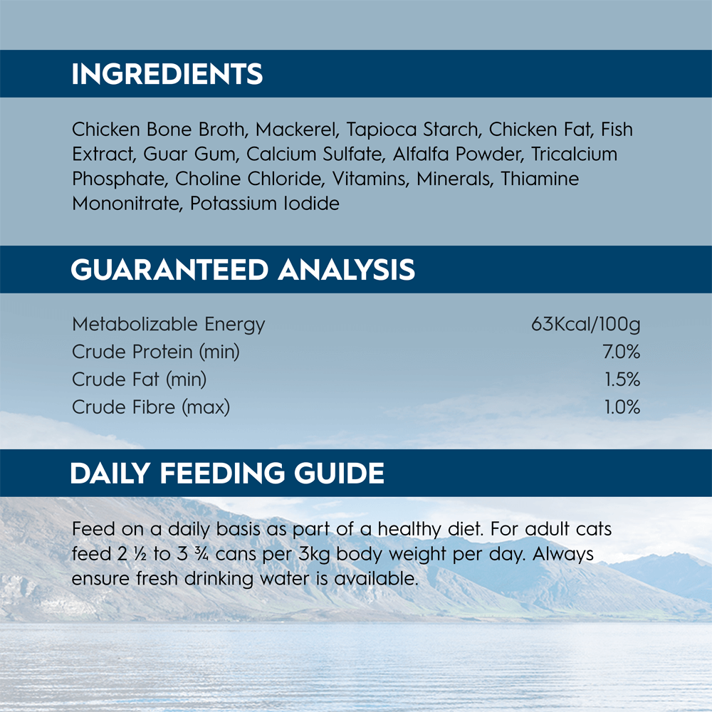 Buy Trilogy Wild Caught Mackerel In Bone Broth Wet Cat Food Online