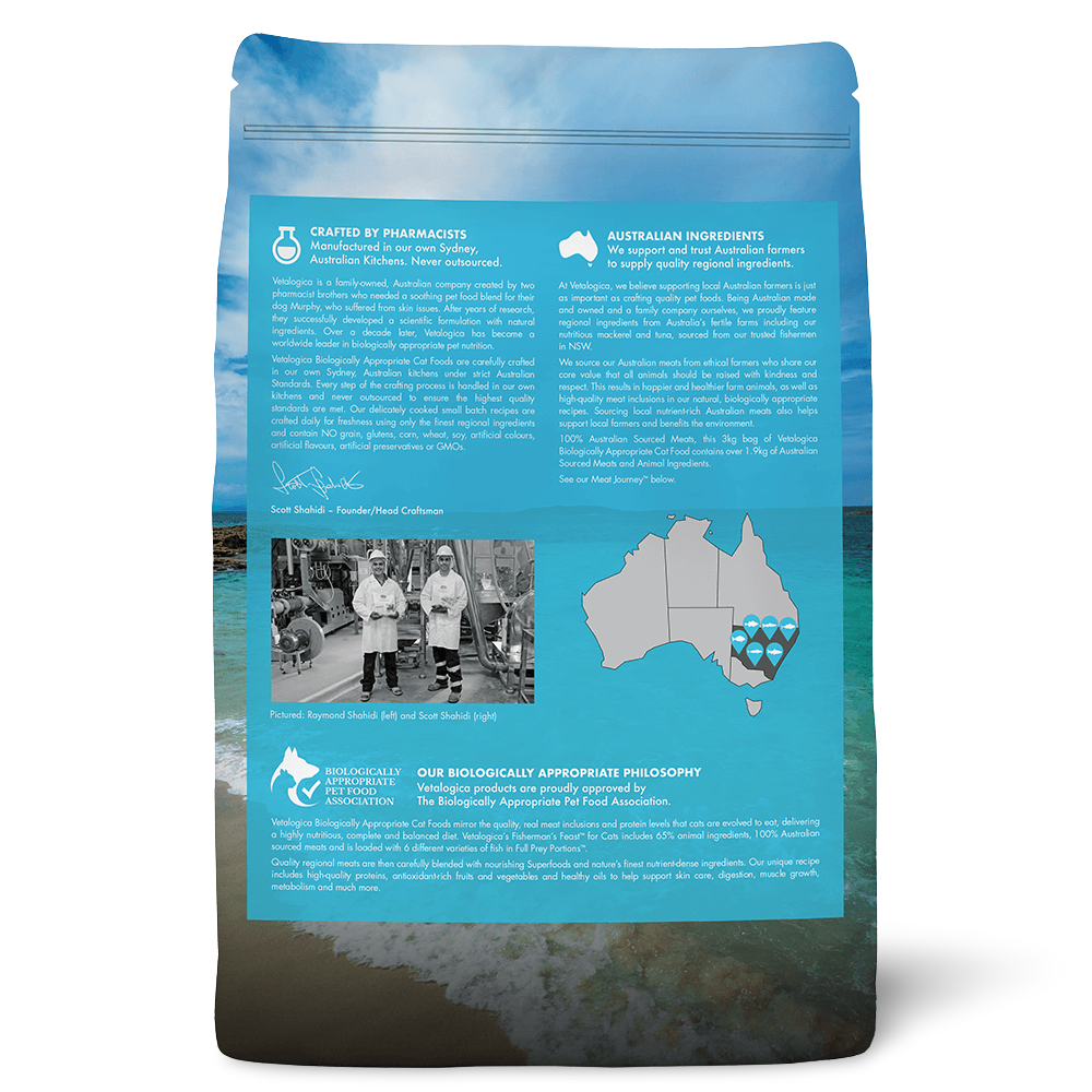 Buy Vetalogica Biologically Appropriate Adult Fishermans Feast Dry Cat Food Online Better