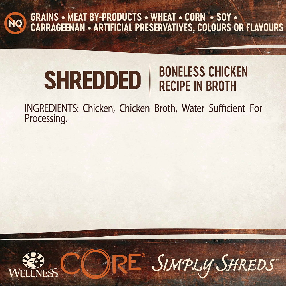 wellness core simply shreds cat