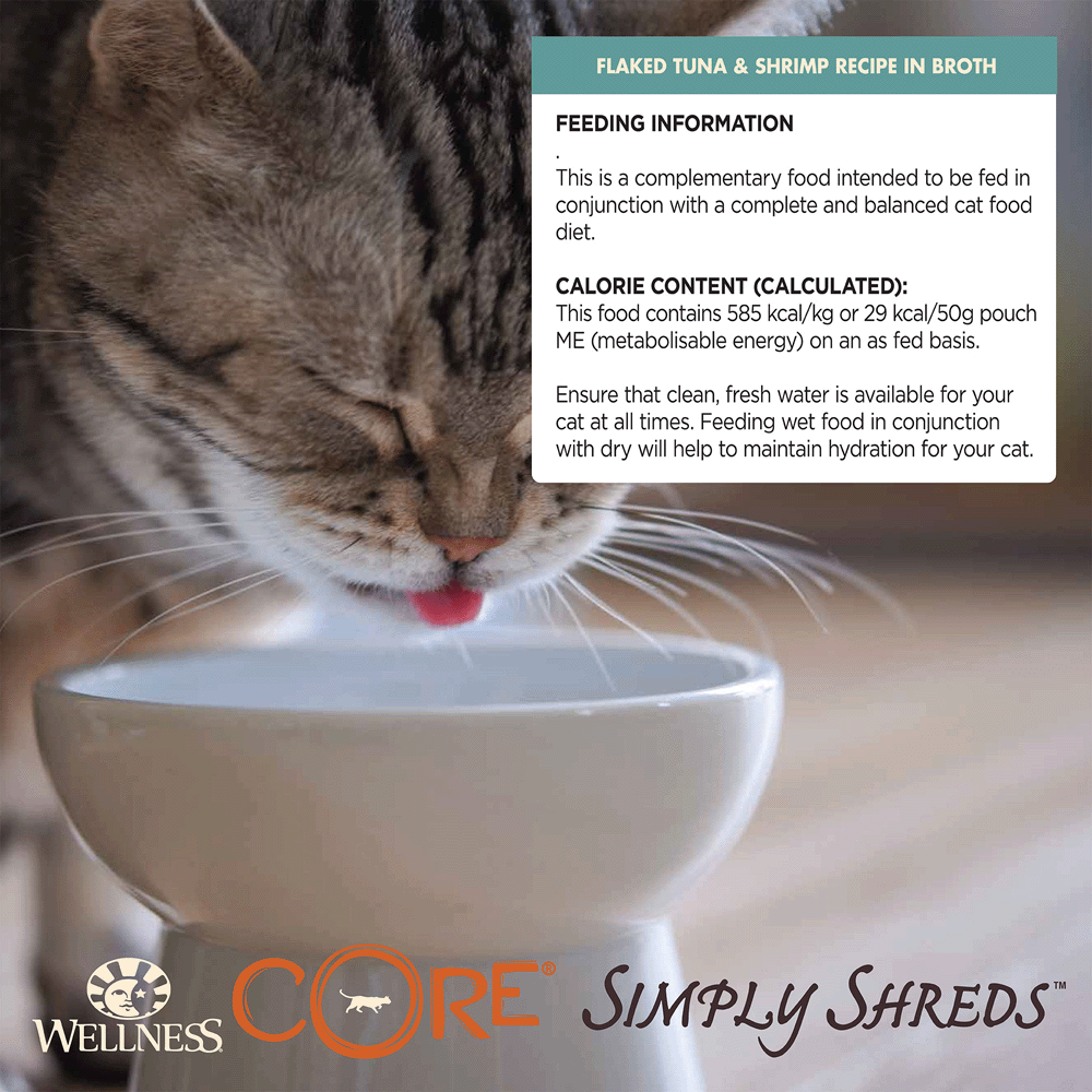 wellness core simply shreds cat