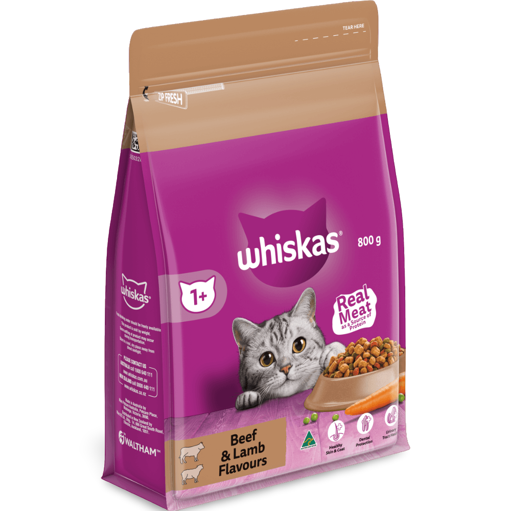 Buy Whiskas 1 Plus Beef And Lamb Dry Cat Food Online Low Prices, Free