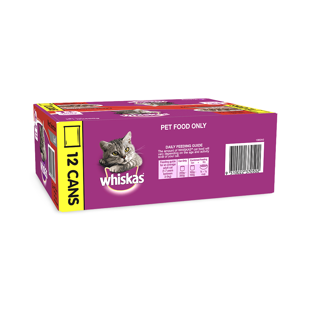 Buy Whiskas Meat Selections Loaf Cans Wet Cat Food Online Better