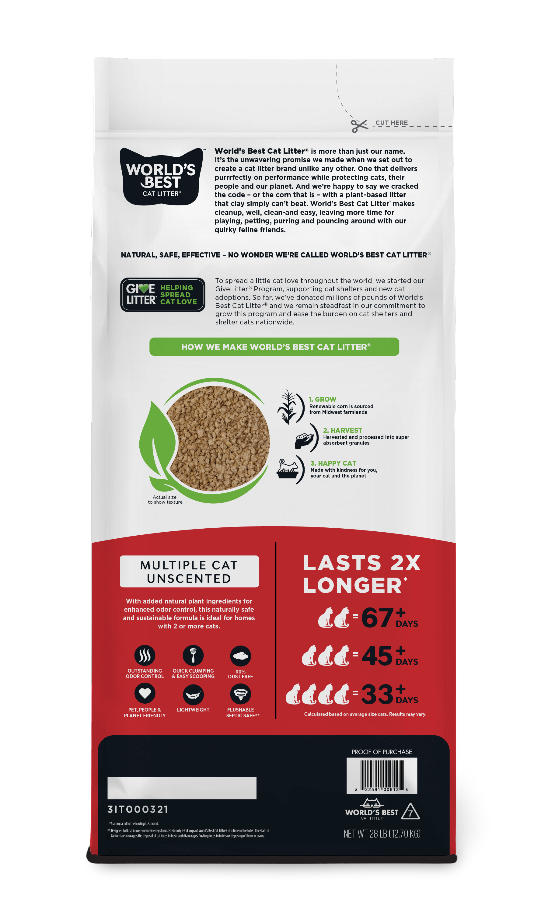 Buy worlds best cat litter clumping multi cat online better prices at