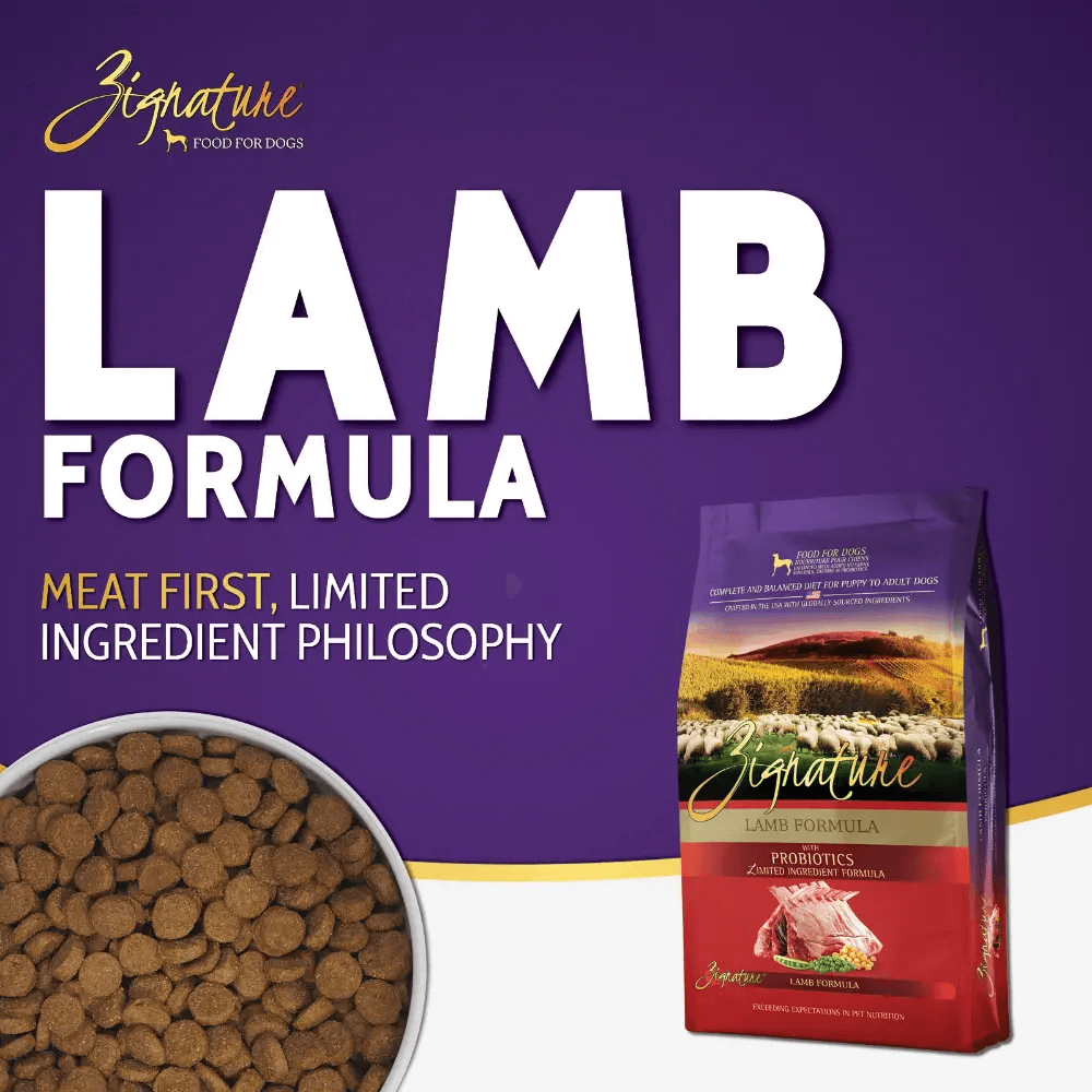 Buy Zignature Grain Free Lamb Formula Dry Dog Food Online Better Prices At Pet Circle